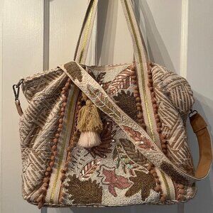 America & Beyond Sequined Tote Bag